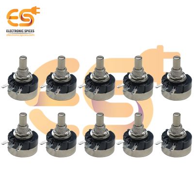 RV24YN  20S B103 10K Rotary Carbon Film 3-Pin Potentiometer Round Shaft Handle Pack of 20